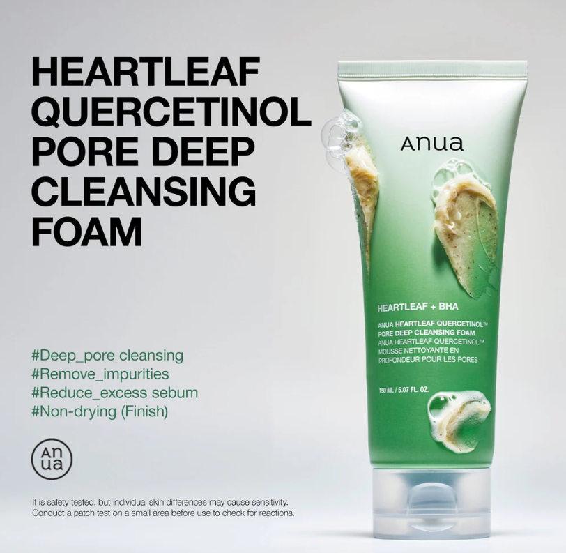 ANUA Heartleaf Quercetinol Pore Deep Cleansing Foam 150ml