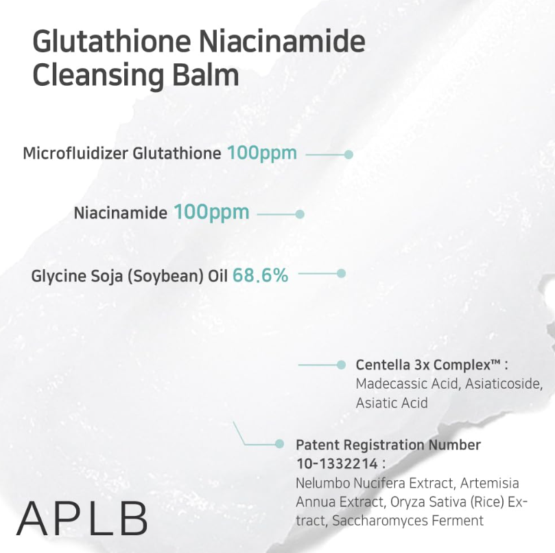 APLB Glutathione Niacinamide Cleansing Balm