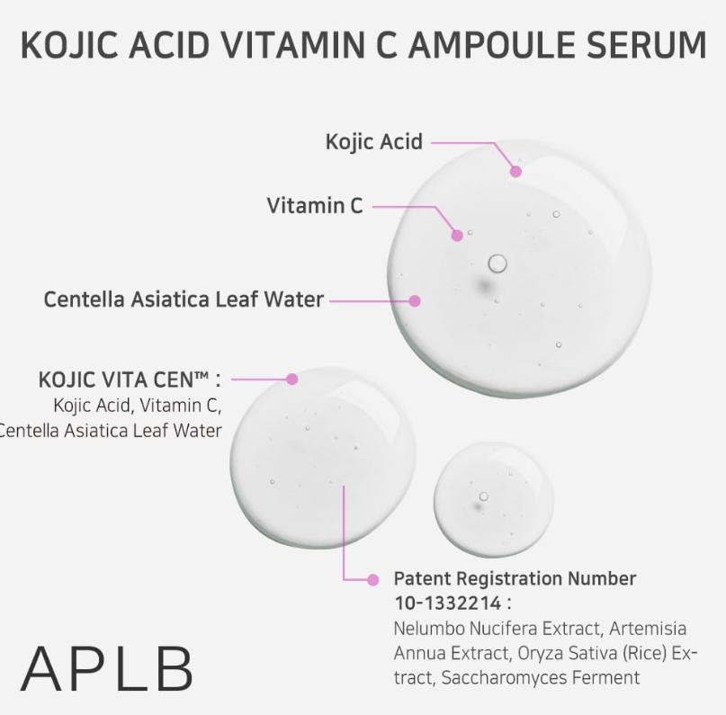 APLB Kojic Acid Vitamin C Ampoule Serum