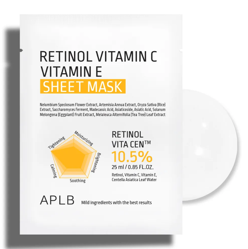 APLB Retinol Vitamin C Vitamin E Sheet Mask