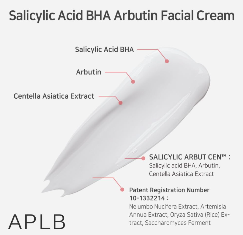 APLB Salicylic Acid BHA Arbutin Facial Cream
