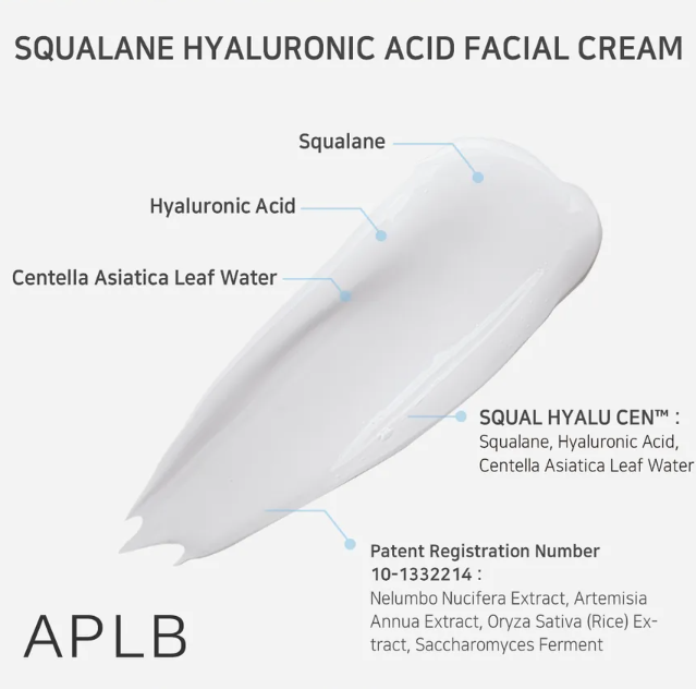 APLB Squalane Hyaluronic Acid Facial Cream
