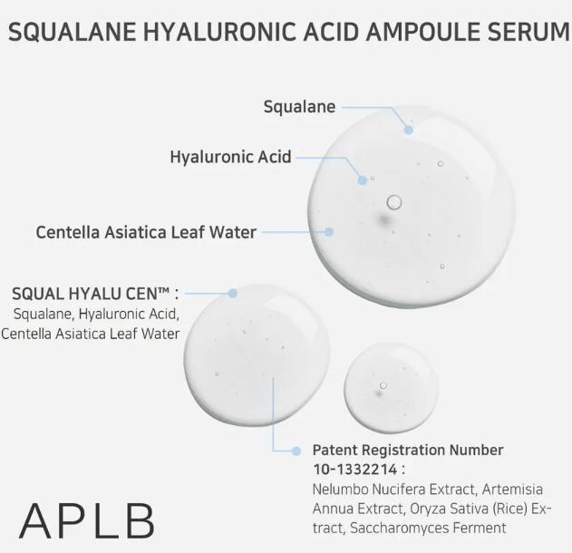 APLB Squalane Hyluronic Acid Ampoule Serum