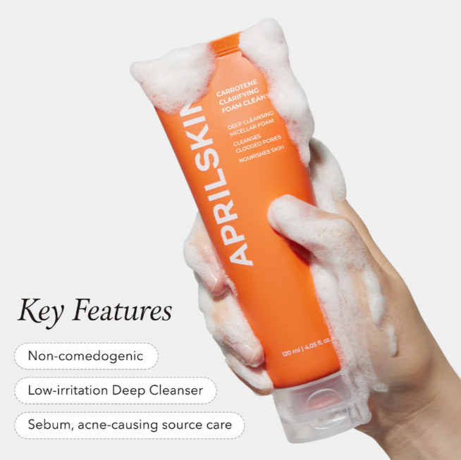 APRILSKIN Real Carrotene Acne Foam Cleanser