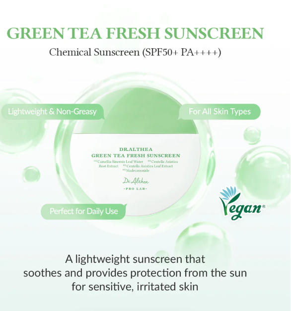 Dr. Althea Green Tea Fresh Sunscreen SPF50+