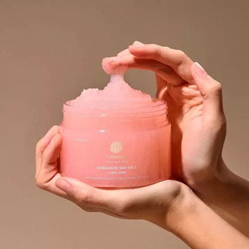 Dr. Melaxin Guerande Sea Salt Perfume Body Scrub Coral Rose 450g