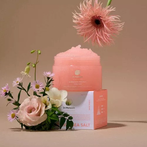 Dr. Melaxin Guerande Sea Salt Perfume Body Scrub Coral Rose 450g