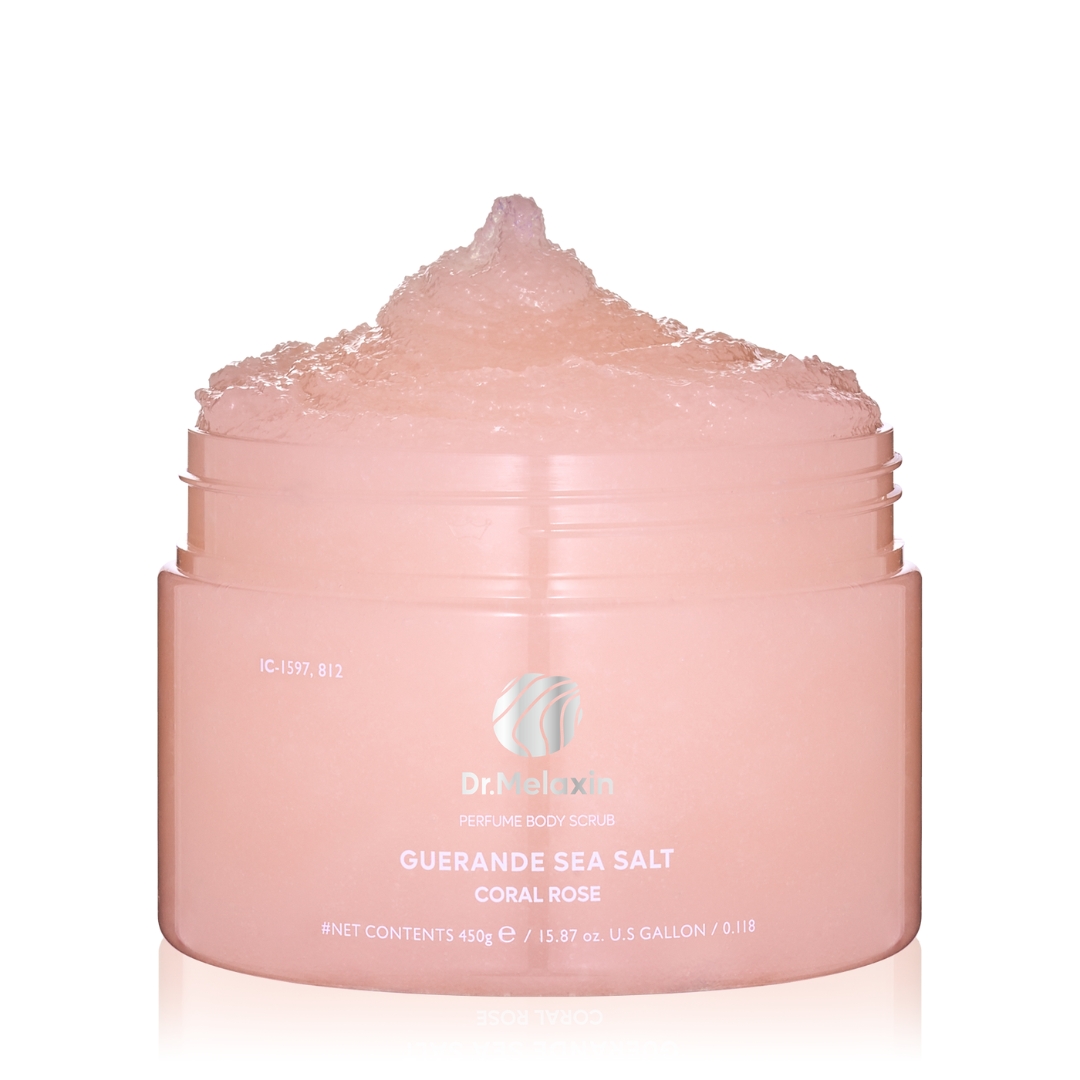 Dr. Melaxin Guerande Sea Salt Perfume Body Scrub Coral Rose 450g