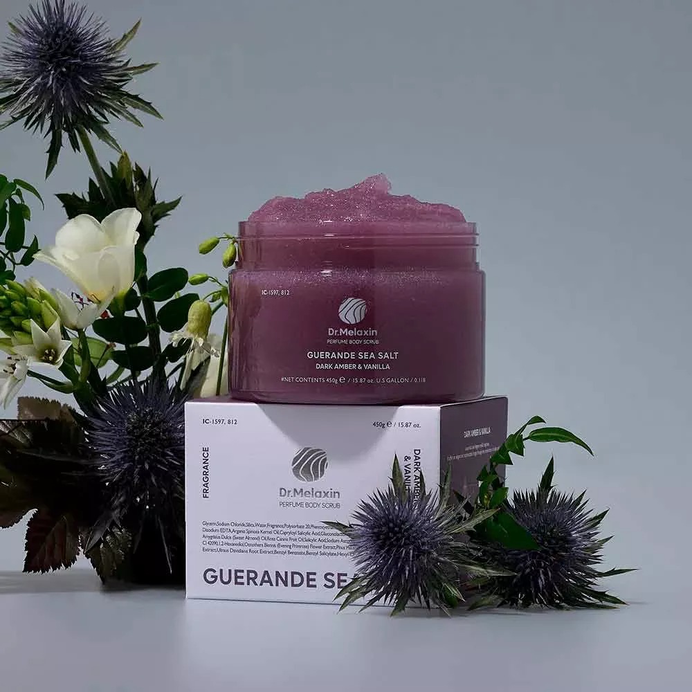 Dr. Melaxin Guerande Sea Salt Perfume Body Scrub Dark Amber 450g