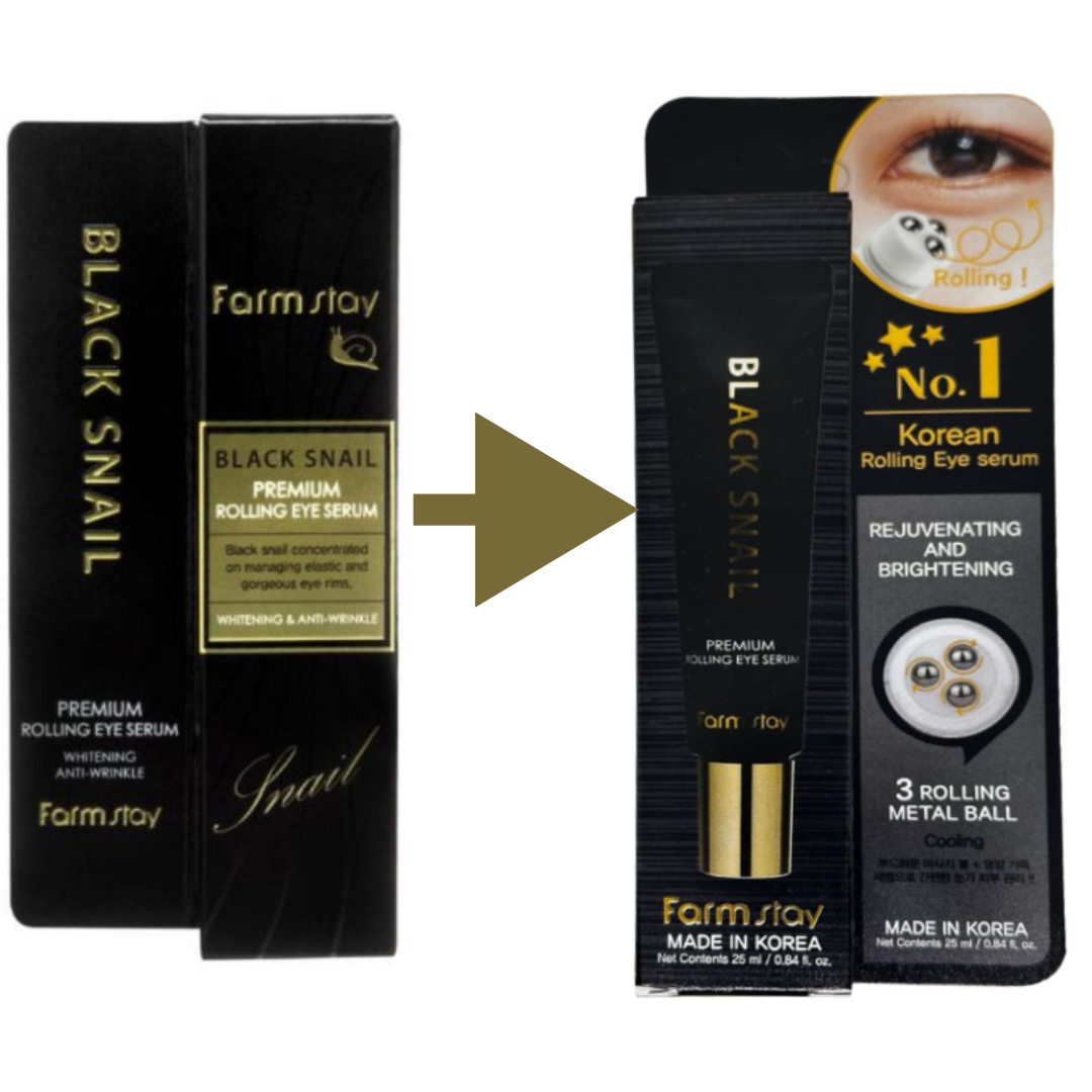 FarmStay Black Snail Premium Rolling Eye Serum