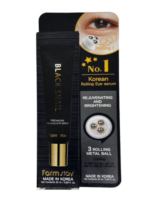 FarmStay Black Snail Premium Rolling Eye Serum