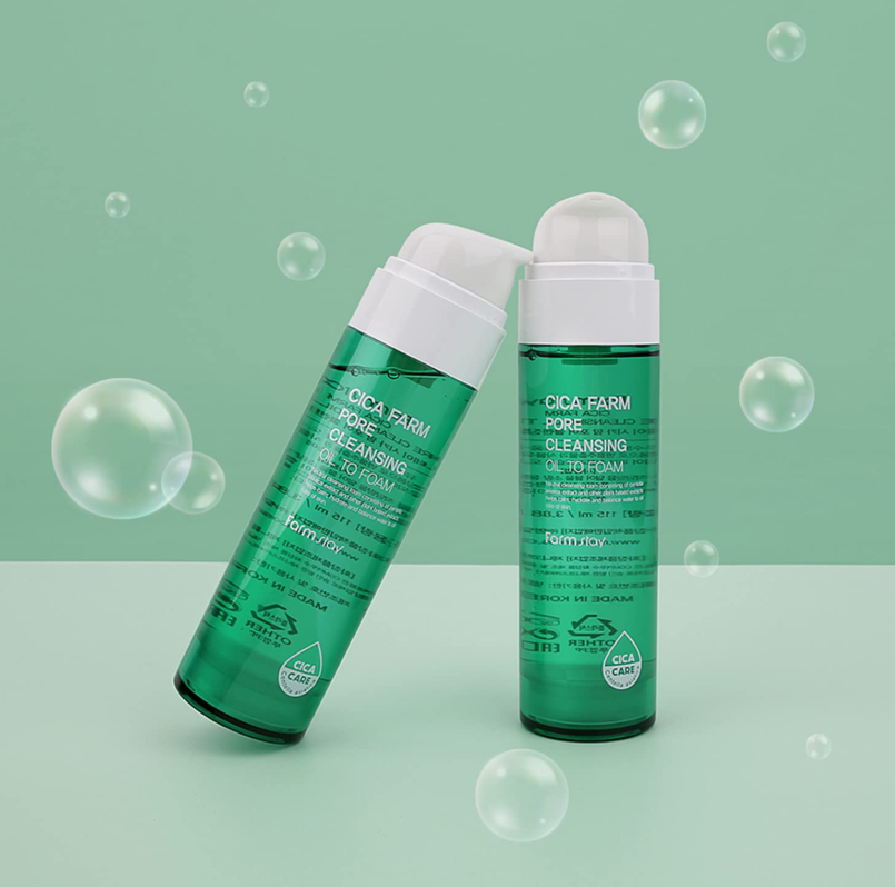 FarmStay CICA Pore Cleansing Oil to Foam