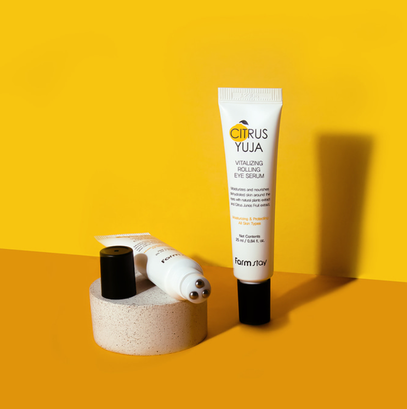 FarmStay Citrus Yuja Vitalizing Rolling Eye Serum
