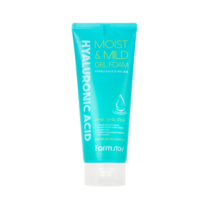 FarmStay Hyaluronic Acid Moist & Mild Gel Foam