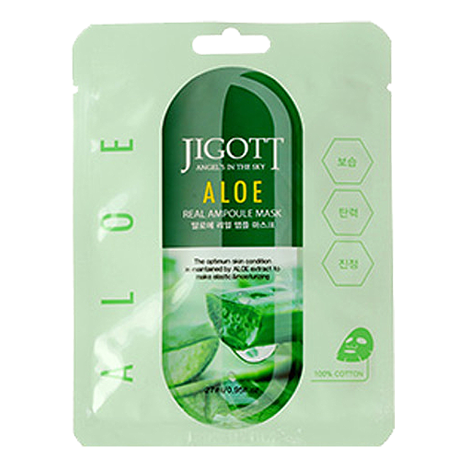 JIGOTT ALOE REAL AMPOULE MASK