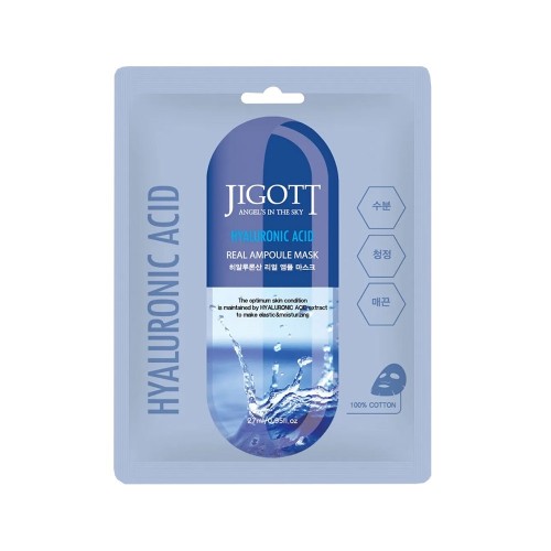 JIGOTT HYALURONIC ACID REAL AMPOULE MASK