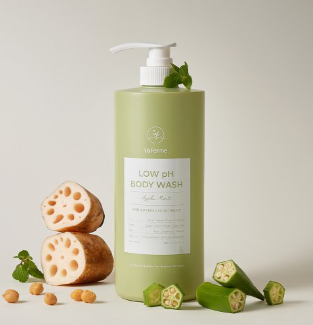 LAFERME Low pH Body Wash Apple Mint 1000ml