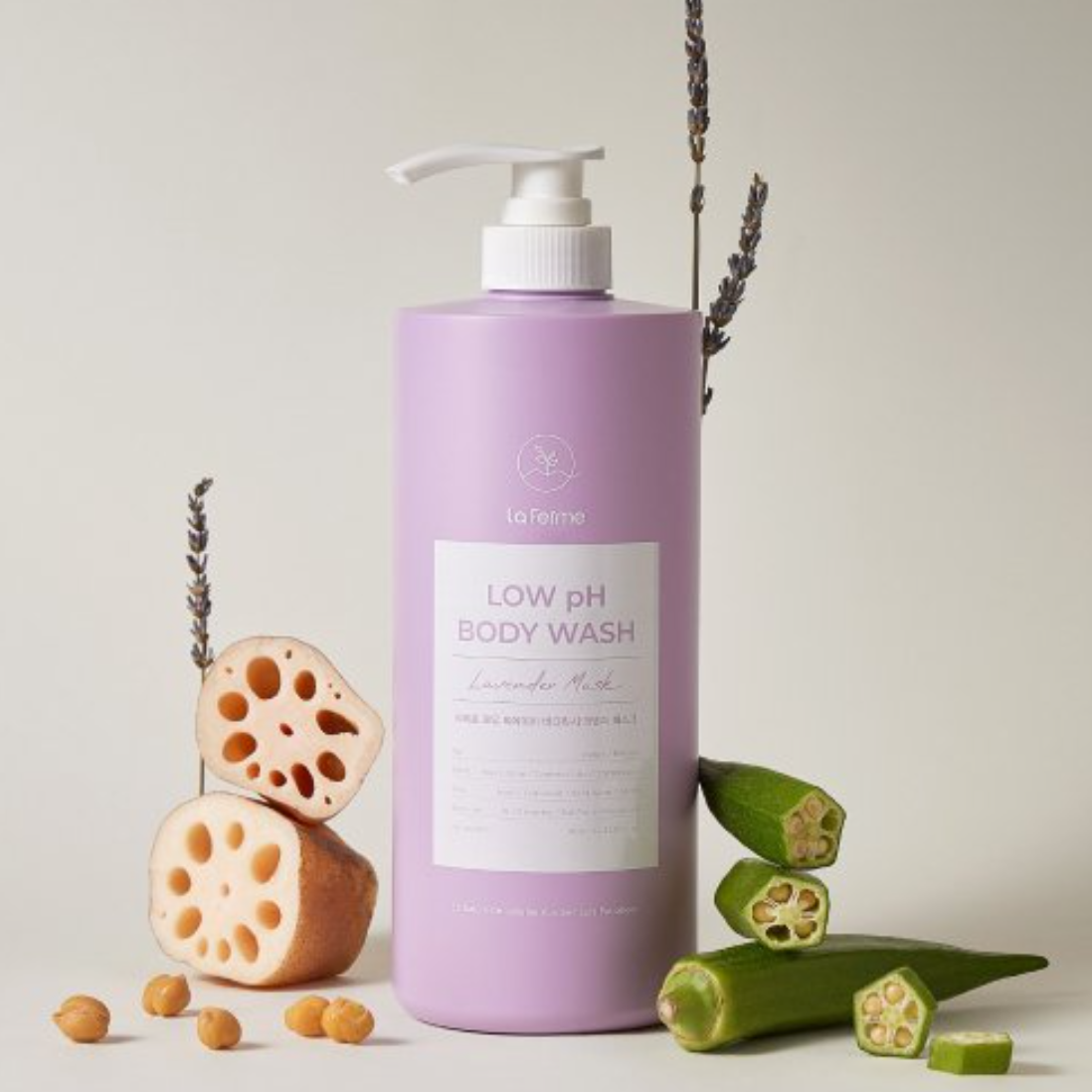 LAFERME Low pH Body Wash Lavender Musk 1000ml