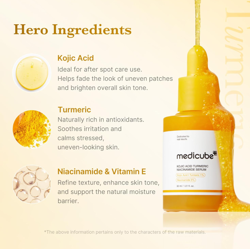 MediCube Kojic Acid Turmeric Niacinamide Serum 30ml