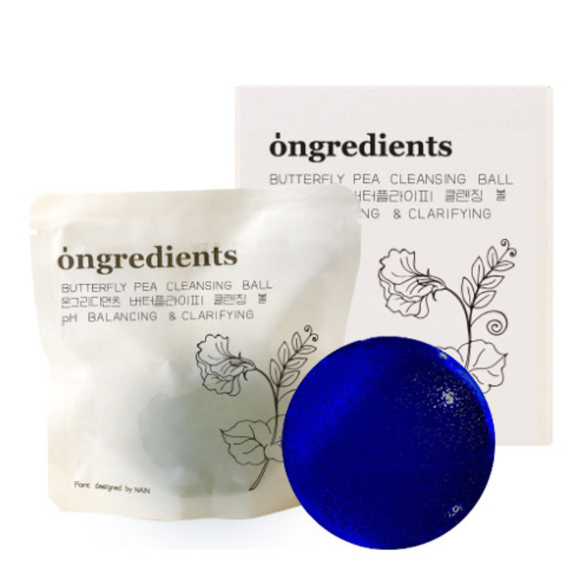 Ongredients Butterfly Pea Cleansing Ball