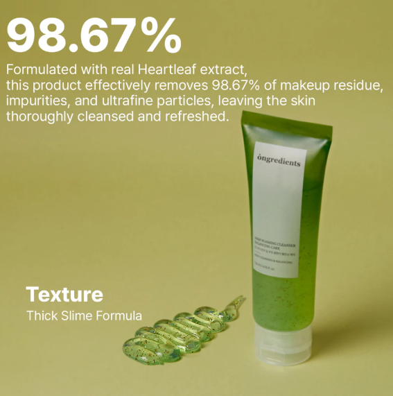 Ongredients Deep Foaming Cleanser