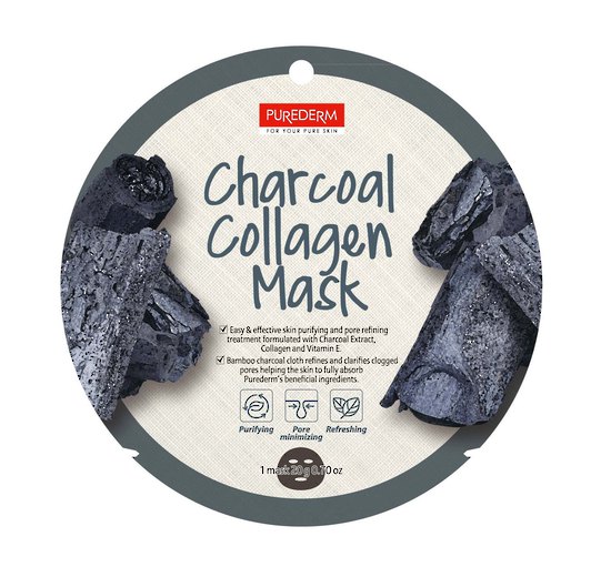 PUREDERM Charcoal Collagen  Mask