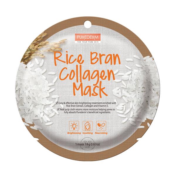 PUREDERM Rice Bran Collagen Mask