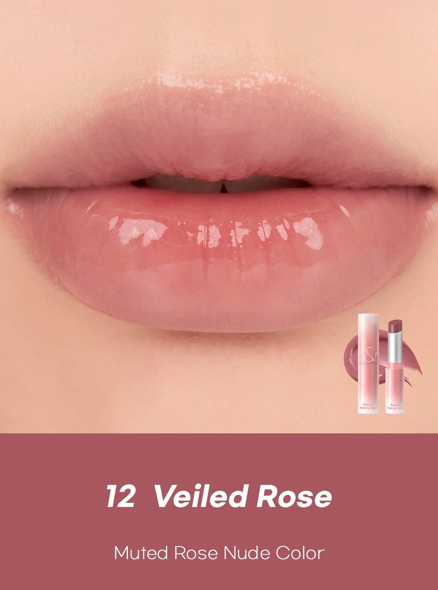 ROM&ND Glasting Melting Balm #12 Veiled Rose