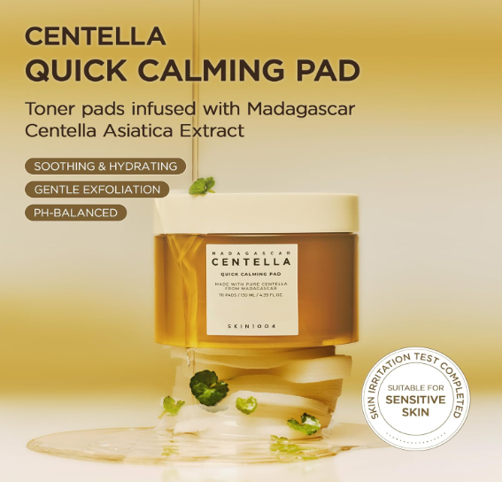 Skin1004 Madagascar Centella Quick Calming Pad 70 Pads
