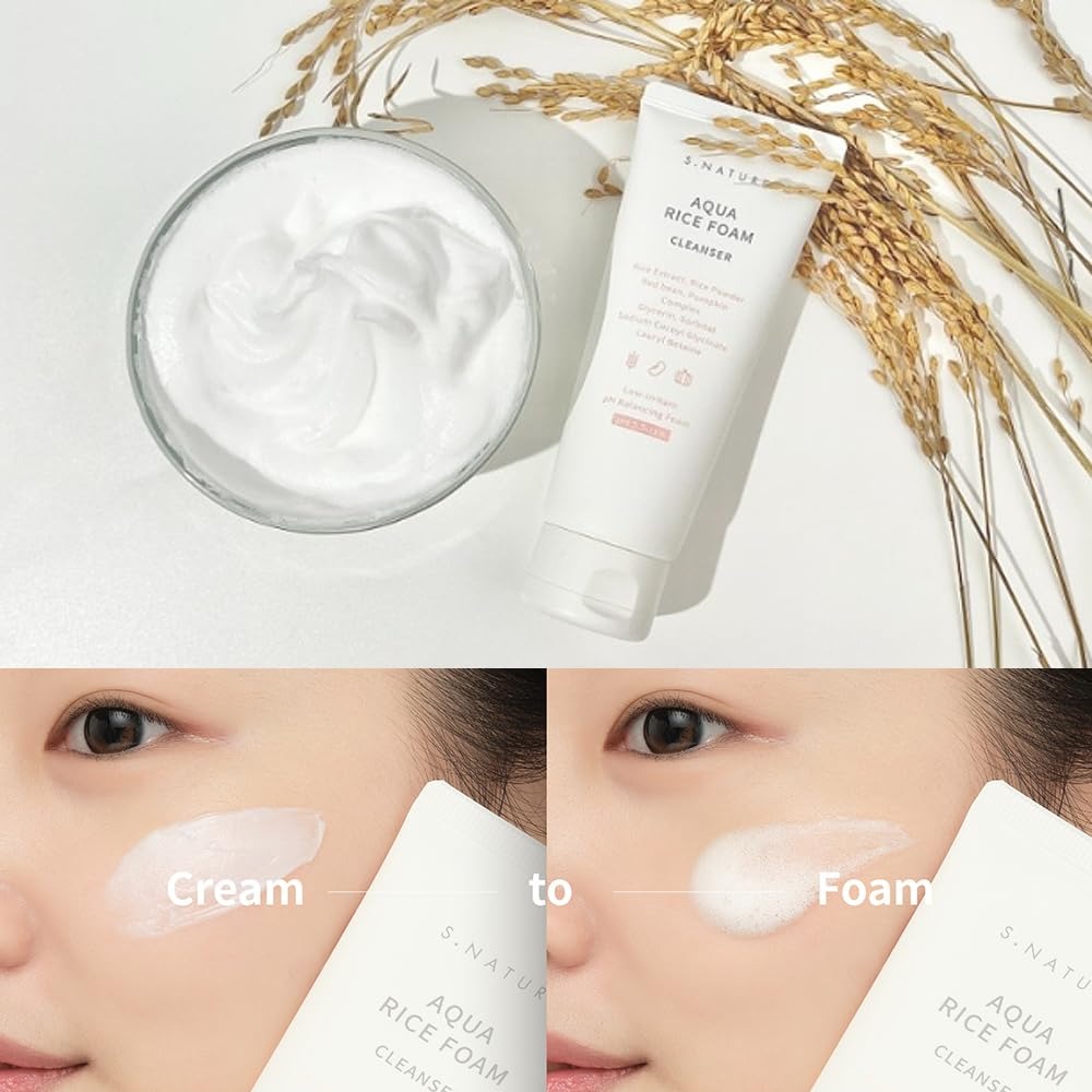 S.Nature Aqua Rice Foam Cleanser 80ml