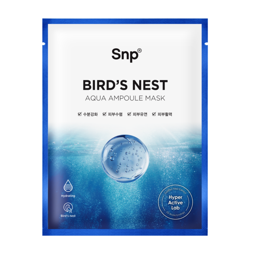 SNP Bird’s Nest Aqua Ampoule  Mask