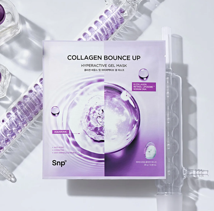 SNP Collagen Bounce Up  Hyperactive Gel Mask