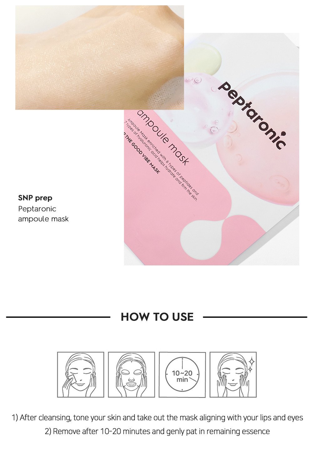 SNP Prep Peptaronic Ampoule Mask
