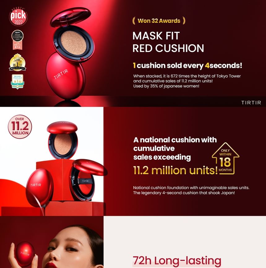 TirTir Mask Fit Red Cushion 21N Ivory Mini.