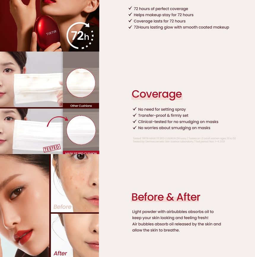 TirTir Mask Fit Red Cushion 21N Ivory Mini.